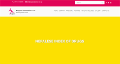 Desktop Screenshot of magnuspharma.com.np